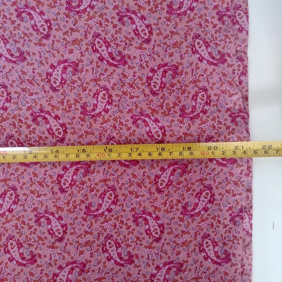 J. Crew 100% silk skirt size 8 pink paisley print - Picture 10 of 13